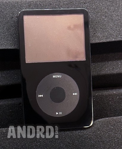 Custom All Black iPod Video 5th Gen w/ 256GB Flash, New Battery, Housing - Afbeelding 1 van 8