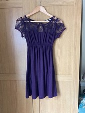 Urban Outfitters, beautiful purple cotton and lace, women's dress, UK 10