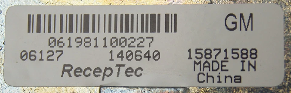 Antena base Lucerna DTS 2006-2008 montaje en techo OnStar GPS nuevo segundo diseño 15871588 Foto 3 de 4