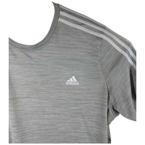 Adidas Primegreen Light Gray Heather Shirt Mens 2XL XXL Relaxed Fit Aeroready