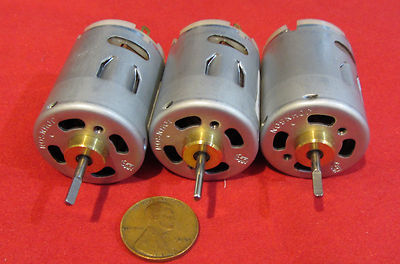 3 pack - Johnson Electric HC315MG 12v - 24v DC Motor 9,000 - 18,000 RPM Hobby
