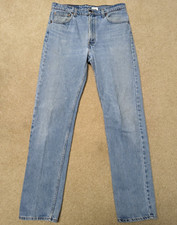 VTG Levi's 505 Mens Jeans Straight Leg Light Wash Denim Size 36 x 36