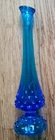 Fenton Colonial Blue Hobnail Stretch Swung 9.5" Bud Vase