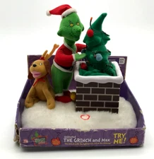 Gemmy Rare Animated The Grinch and Max Collectible Original Packaging SEE VIDEO