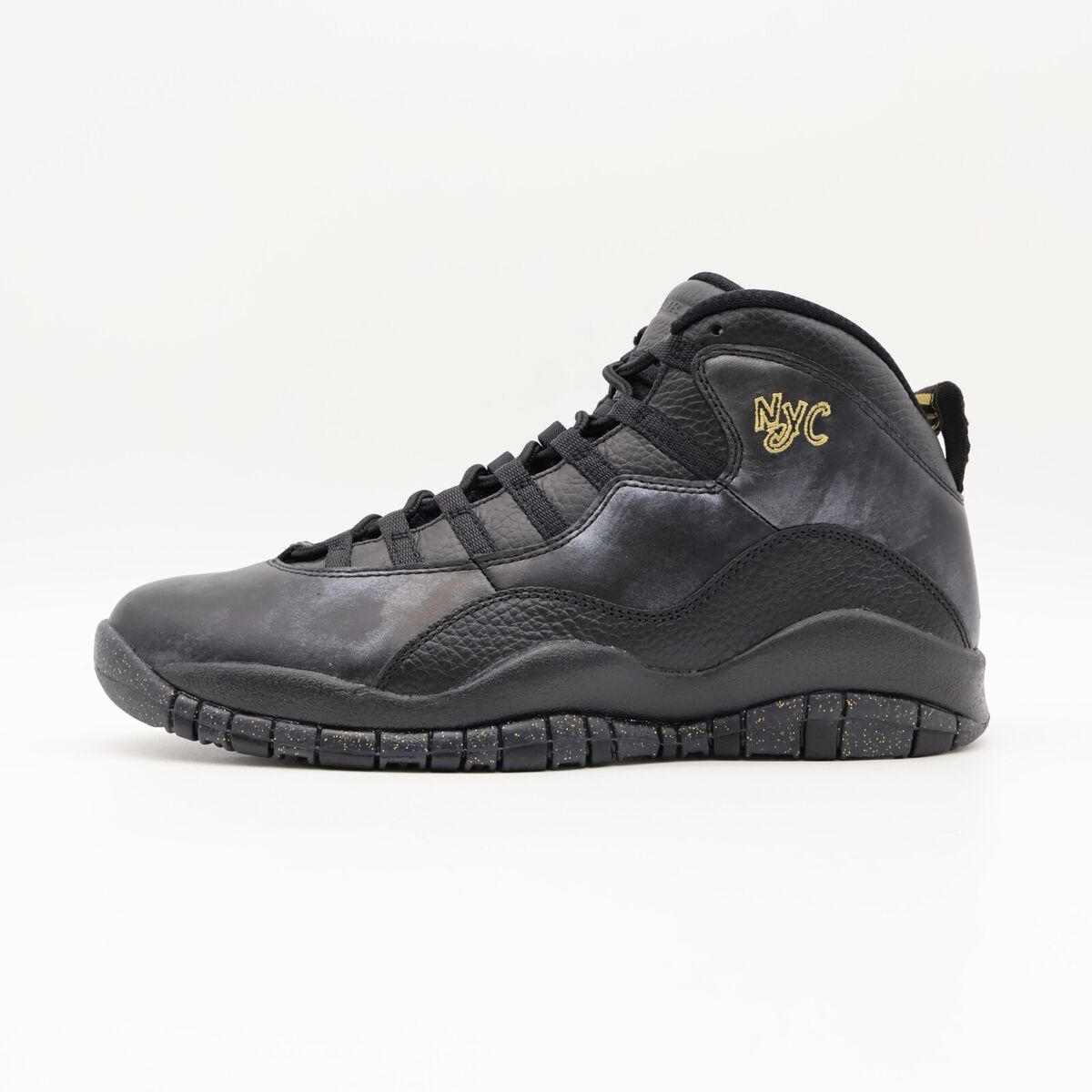 310805-012 Nike AIr Jordan 10 Retro NYC New York City Black 310805-012 Nike AIr Jordan 10 Retro NYC New York City Black