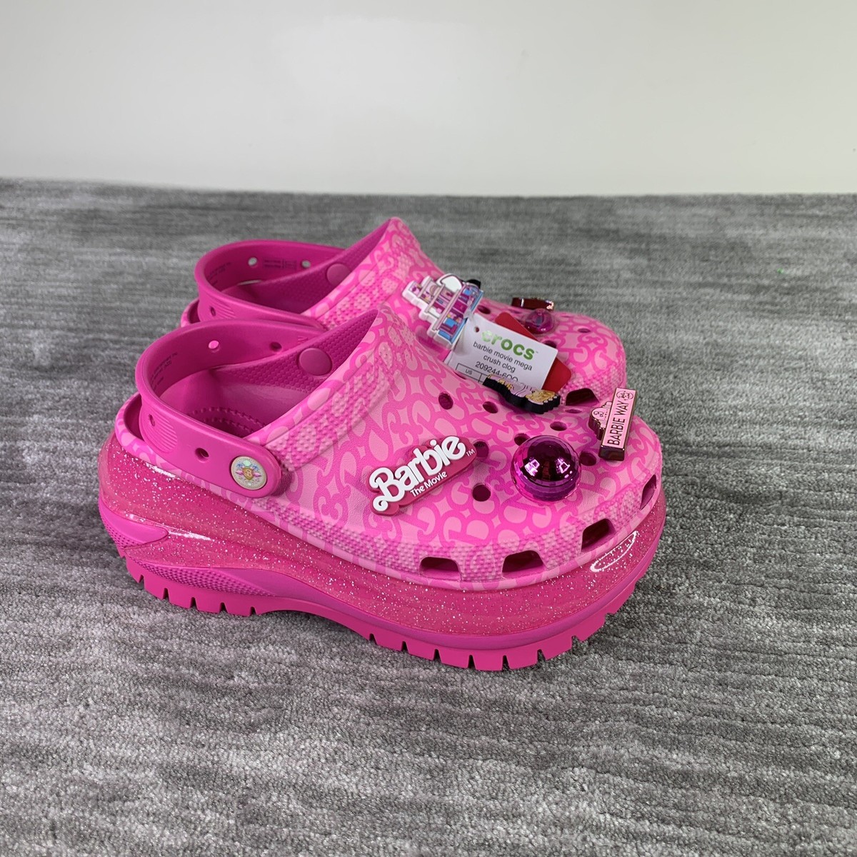 Crocs Classic Barbie Movie Mega Crush Clog Mens 7/Womens 9 Crocs Barbie the Movie Mega Crush Clog Womens 7 Mens 5  main image 4