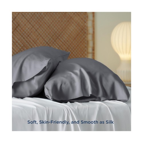 Bedsure Cooling Pillow Cases Standard Size 2 Pack, Rayon Derived from Bamboo ... - Picture 4 of 6