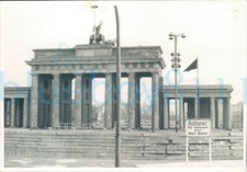 1950s British Soldier Photo of Brandenburg gate Berlin 4.1x2.9