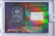 2024 Eternal Ernest Hemingway #RELICS BLUE /75 Authentic History Relic - Sealed