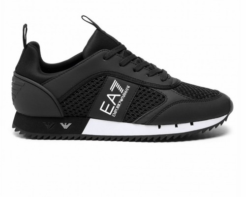EA7 Armani Sneakers Uomo X8X001 XCC51 PE 2021 Scarpe Logate Pelle Bianche  Nere | eBay