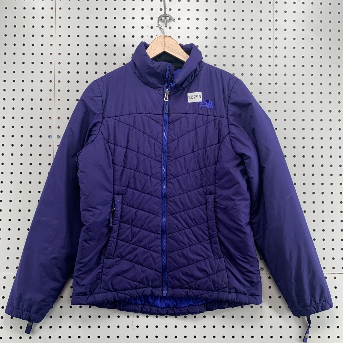 The North Face Jacket Full ZIp Blue Purple Womens Medium Nano Puff