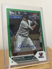2023 Topps Pro Debut Brooks Lee Green Foil Auto 54/99 Minnesota Twins