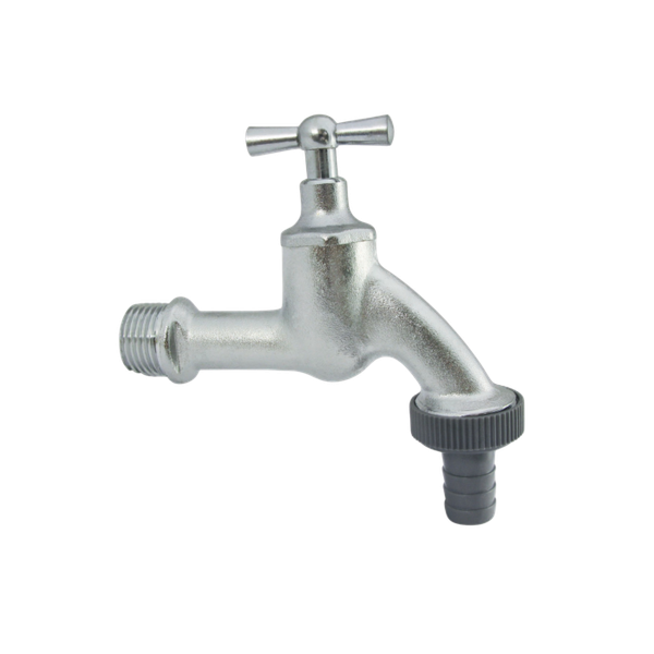Aquacraft Auslaufventil 1/2 Zoll Mit Knebelgriff 1001000115 Matt Verchromt-image