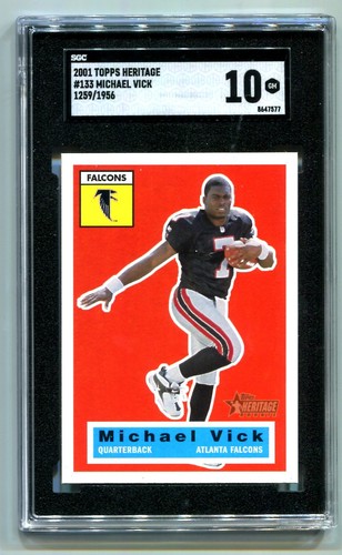 Michael Vick #133 2001 Topps Heritage card