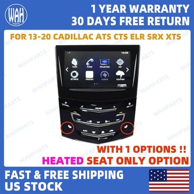 For Cadillac ATS CTS ELR SRX XTS CUE System Touch Screen Nav Radio w/ Heated