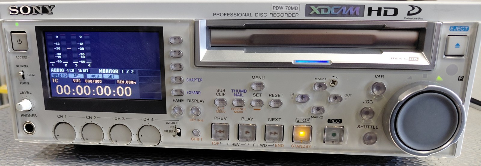SONY PROFESSIONAL DISC RECORDER PDW-70MD XDCAM HD