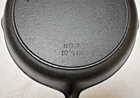 1960's Vintage BSR Birmingham Stove & Range #7 Century Series Cast Iron Skillet