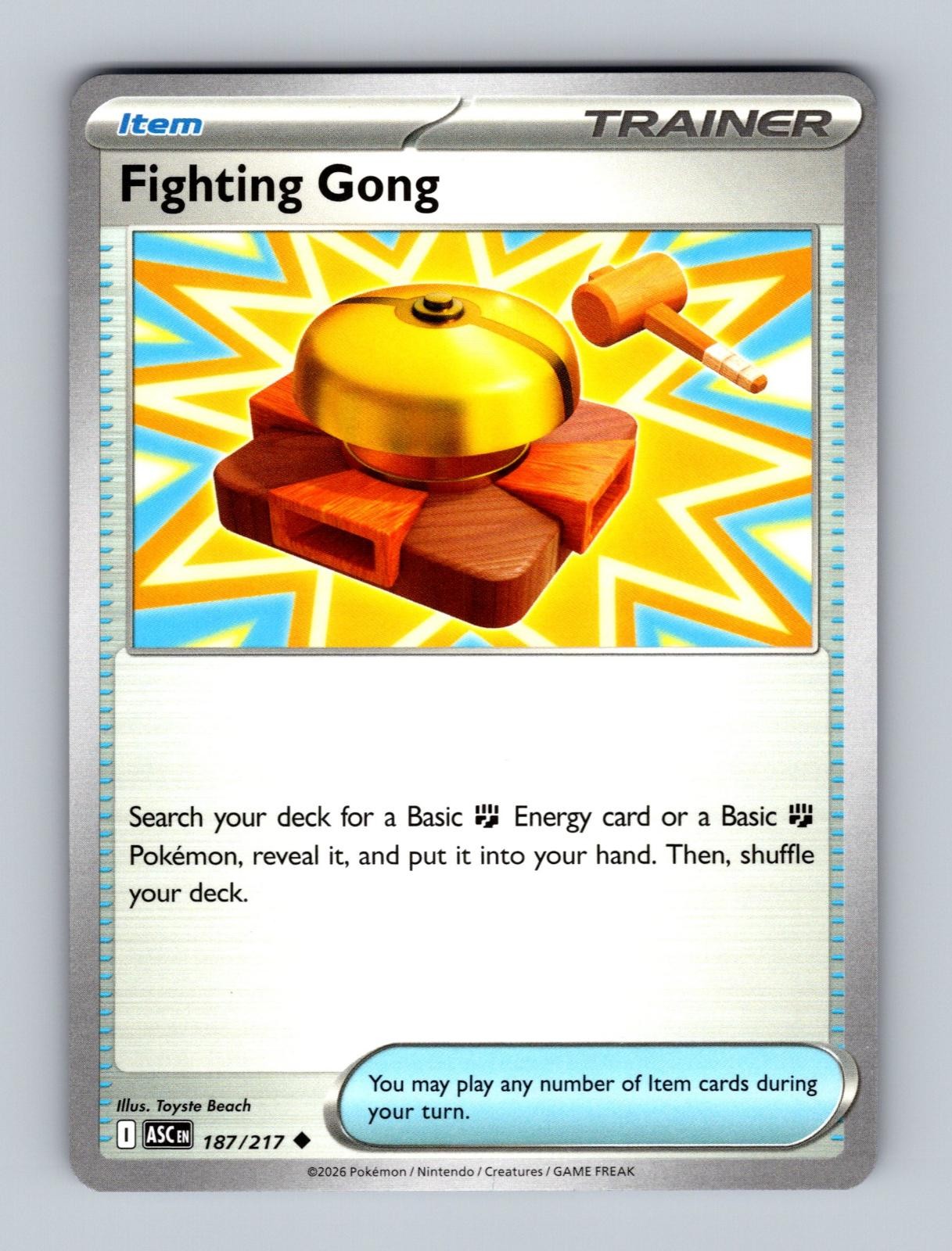 Fighting Gong 187/217 Uncommon Ascended Heroes Pokemon Near Mint