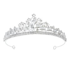 Tiaras de princesa, coronas de cristal, accesorios para el cabello de novia