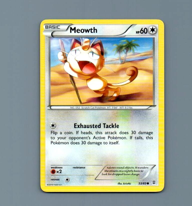Meowth 53/83 Common Generations Pokemon Near Mint