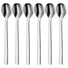 WMF Nuova Latte Macchiato Löffel 6er Set Cromargan Edelstahl poliert