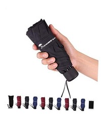 Travel Umbrella - Lightweight Portable Mini Compact Umbrellas-Factory black