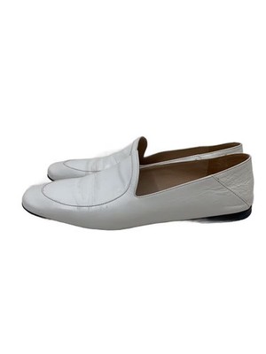 Jil Sander Flat Pumps 36.5 Wht Leather GGL84
