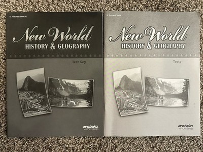 Abeka Old World History &  Geography Student Tests & Teacher Key 4th Ed. Grade 6