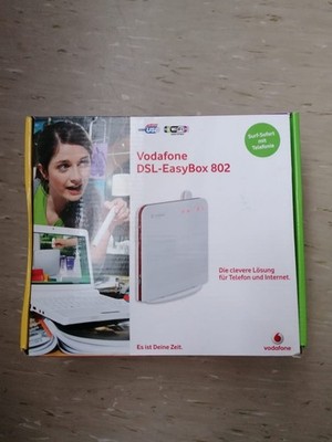Wlan Router Neu Vodafone DSL Easybox 802 Telefon ISDN Internet 300Mbit/s Weiss