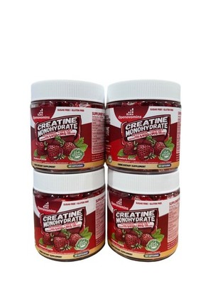 Creatine Monohydrate Advanced Complex High Absorption Bundle of 4 Strawberry Che
