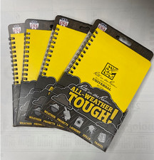 4 Rite in the Rain Weatherproof Side Spiral Notebook , 4.625 x 7, Yellow Cover