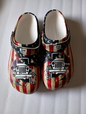 Patriotic Jeep Brand Slides Men s Size 13 Perfect Condition No Box Ships Fast