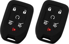 KeyGuardz Keyless Entry Remote Car Smart Key Fob Outer Shell Cover Soft Black