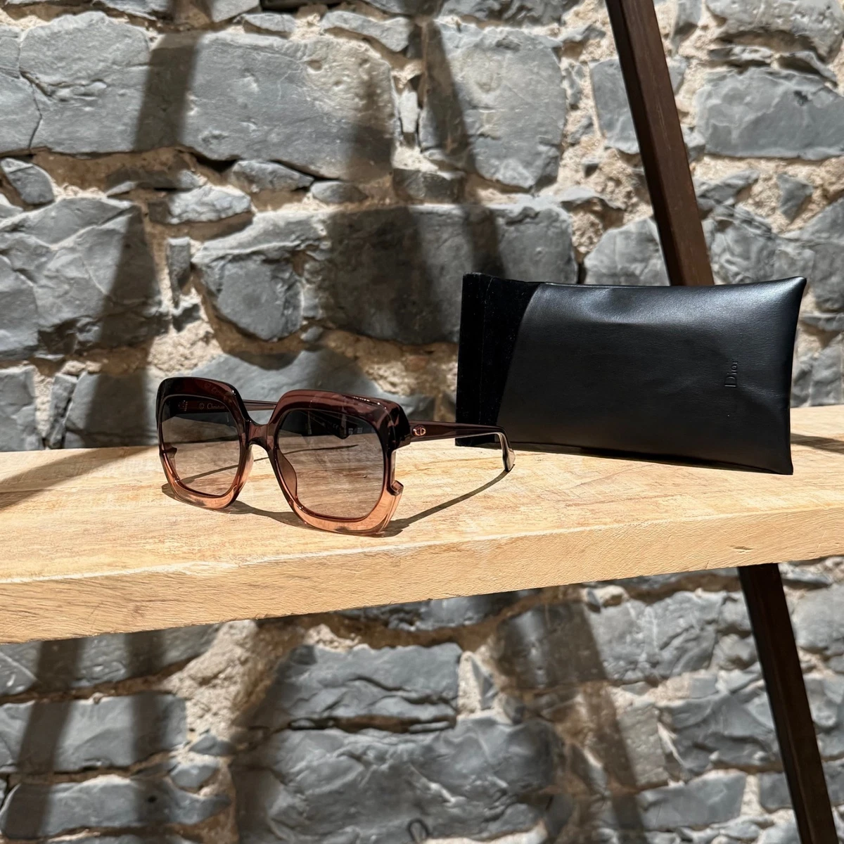 CHRISTIAN DIOR COUTURE 1 Women\'s Sunglasses in color 583S2 Turtle Brown Gradient Designer Sunglasses for Women - Women main image 3
