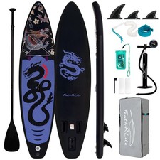 11' 32" 6" Inflatable Stand Up Paddle Board with Premium SUP Paddleboard Acce...