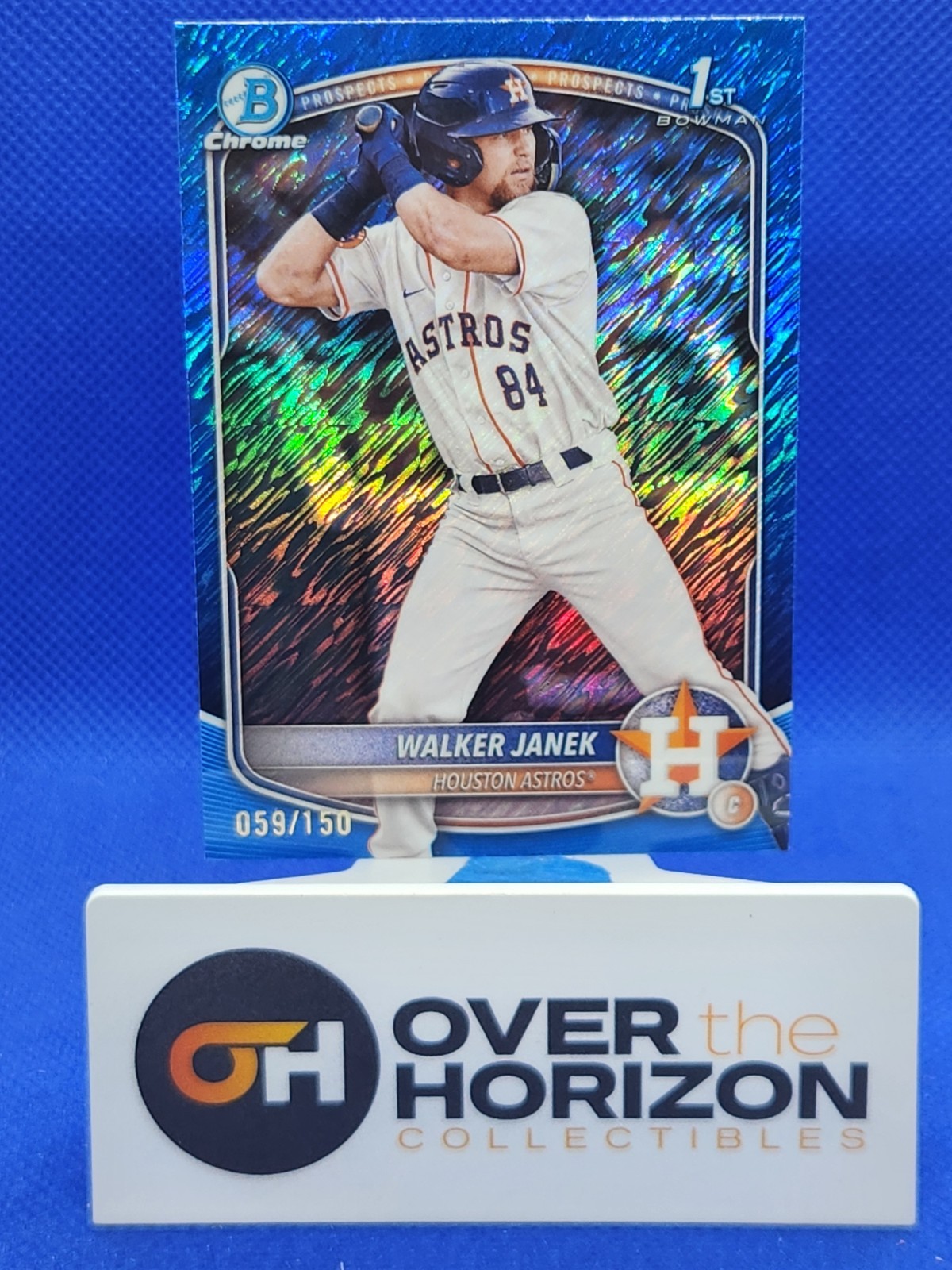 Walker Janek 2025 Bowman 1st Prospect Blue Shimmer Chrome Refractor /150