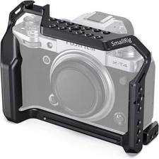 SmallRig Cage for FUJIFILM X-T4, Aluminum Cage w/NATO Rail & Cold Shoe (CCF2808)