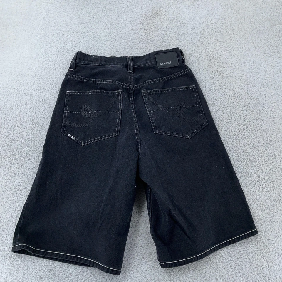 Pantalones Cortos de Denim Ecko Unltd Calce Suelto De Colección Para Hombres 30 Pantalones Cortos Largos Ropa de Calle Y2K Hip Hop Foto 2 de 4
