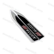 Metal Emblem Car Trunk Side Wing Fender Decal Badge Sticker For Honda 2 Pc Mugen Metal Emblem Car Trunk Side Wing Fender Decal Badge Sticker For Honda 2 Pc Mugen