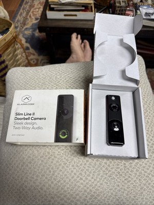 Alarm.com Slim Line II Doorbell Camera ADC-VDB106X - NEW Open Box