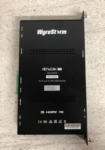 Wyrestorm Network HD NHD-400-RX 4K AV Over IP JPEG 2000 Decoder 400 Series