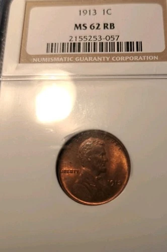 1913 Lincoln Wheat NGC MS 62 R/B