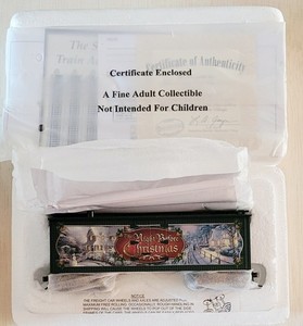 HAWTHORNE VILLAGE THE NIGHT BEFORE CHRISTMAS HO SCALE BOXCAR W/SOUND