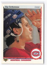 1990-91 Upper Deck Guy Carbonneau #188 Montreal Canadiens