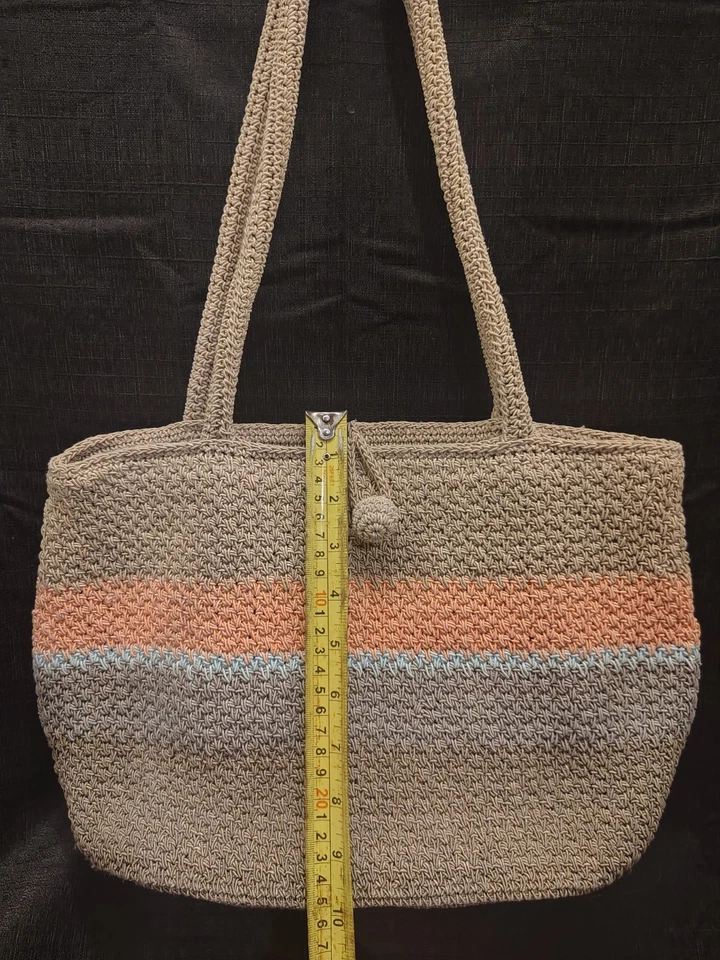 Vintage Liz Claiborne Striped Woven bag/ purse - Image 2 of 4