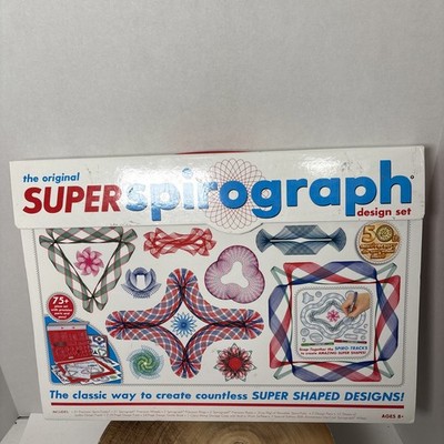 Super Spirograph 50th Ann Ed Diecast Wheel Storage Carry Case Arts Crafts