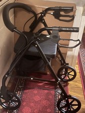 Red Days Rollator 4-Wheel Mobility Walker with Seat, Storage, and Brakes