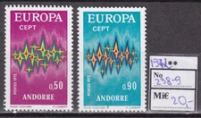 BLO0746 Andorre 1972 2 MNH EUROPA-CEPT CV 20 eur