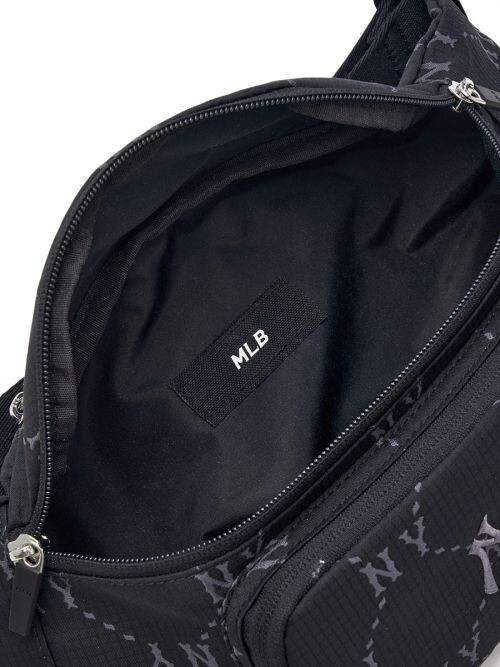 ★MLB Korea★ Diamond Monogram Sportive Hip Sack NY Black 3A MLB] Diamond Monogram Sportive Hip Bag NY Black | eBay