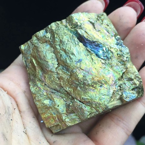 MI1 n183 g Cubo Pirita dorado, brillante natural, minerales - Picture 3 of 5